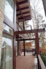MODERN LOG HOUSE KIT #LH-293 ECO FRIENDLY WOOD PREFAB DIY BUILDING CABIN HOME