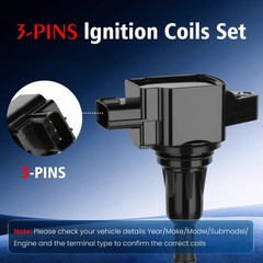 Set of 6 Ignition Coil Pack and 6 Iridium Spark Plug Compatible with Nissan F…