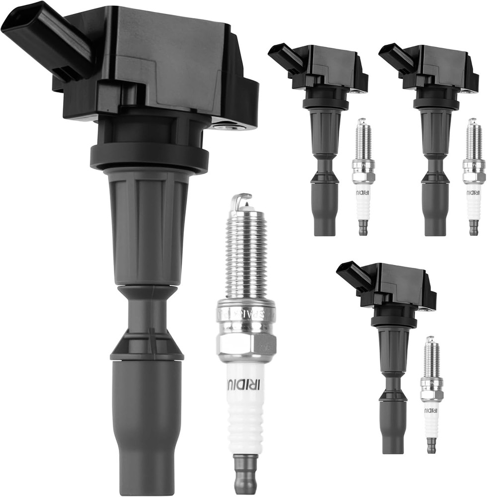 Autoexact Ignition Coil Iridium Spark Plug Hyundai Kia 4pc