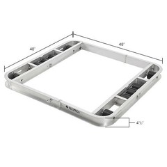 Global Industrial Aluminum Pallet Dolly with Tilt Rollers 48″ x 48″ 6000 lb.