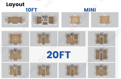 10FT Mobile Expandable Prefab House Prebuilt Home and Portable Office