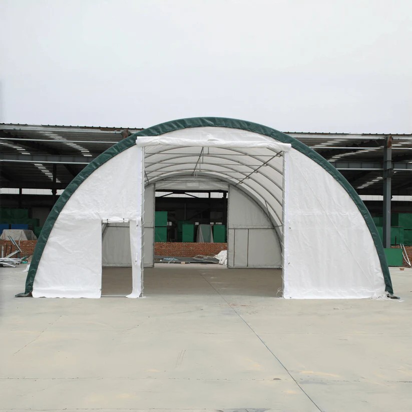 W40’xL80’xH20′ Single Truss Arch Storage Shelter 11OZ PE Canvas Building Shelter
