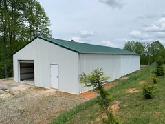 40x60x14 Metal Pole Barn Building Kit (Complete) Color options vary