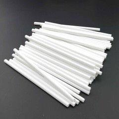 2.5×4.1x110mm Round White PP Plastic Round Hollow Tube Pipe DIY Model Crafts