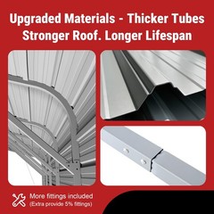 20x30ft Heavy Duty Metal Garage Carport Vehicle Shelter Storage