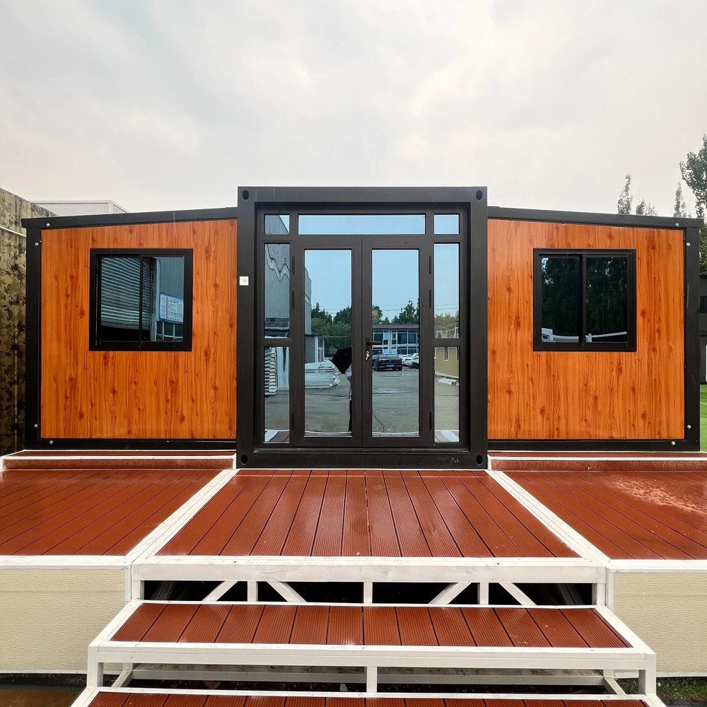 Portable Prefabricated Tiny Home 19Ft X 20Ft, Mobile Expandable Prefab House