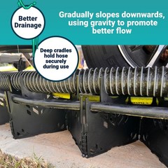 RV Full Hookups Tamer | 3-in-1 Sewer Hose 15 feet, Black