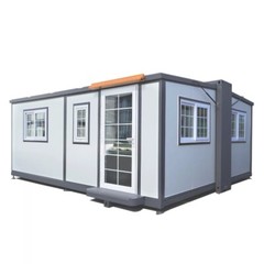 15x20x8FT Foldable Mobile Prefab House 268 ft² Prebuilt Home Matel + Aluminum
