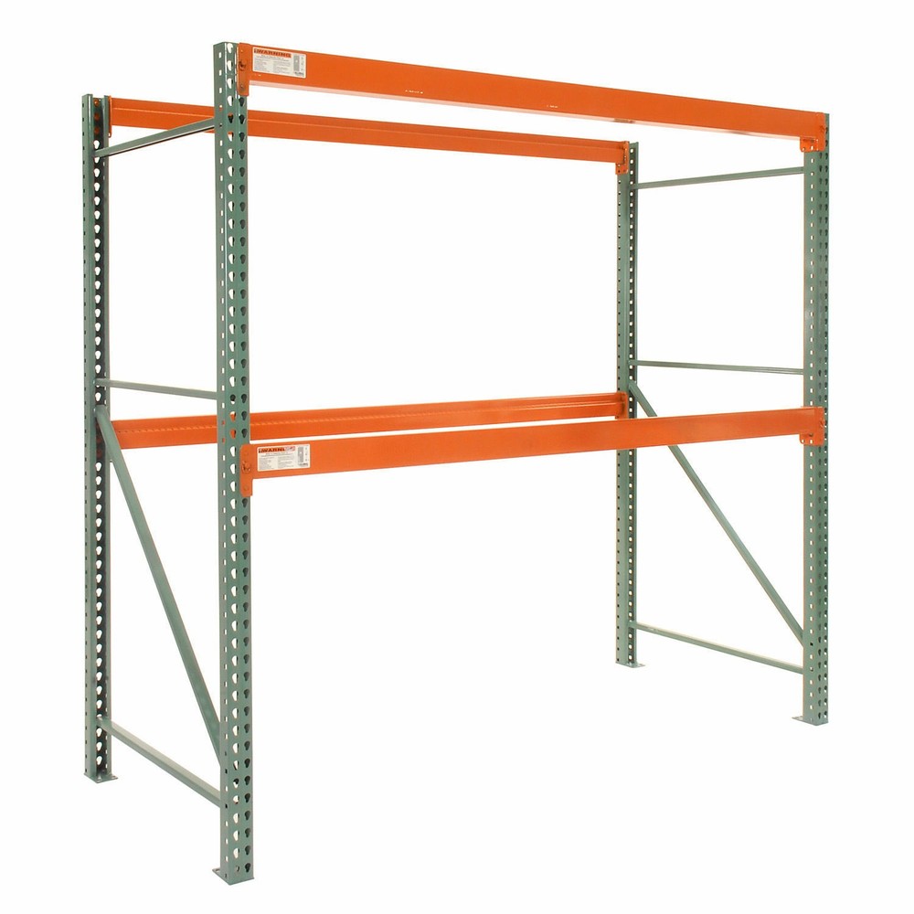Global Industrial Tear Drop Pallet Rack Starter 144″W X 48″D X 96″H 5970 Lbs.