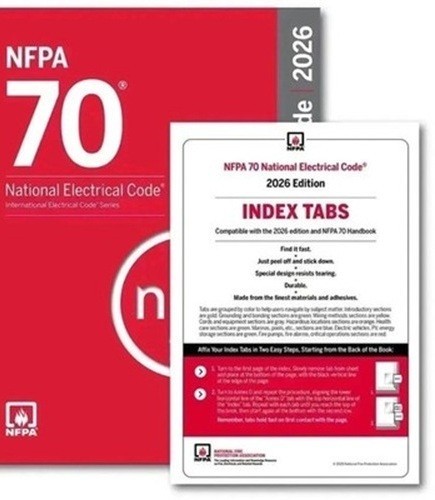 NFPA 70, National Electrical Code : 2026 Edition with tab spiral