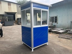 Assembled Guard Shack Ticket Toll Security Booth Prefab Portable Office 4x4x7