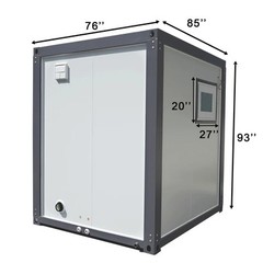 Bastone Private Toilet Portable Toilet with Fan-shaped Door Shower