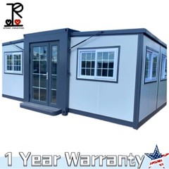 13X20ft Mobile Expandable Prefab House Prefabricated Tiny Home w/Bathroom Shower