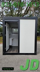 New HD Semi-Permanent Portable Restroom Bathroom Single Toilet or wheelchair