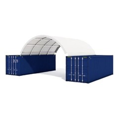 20’x40′ Heavy Duty 15oz PVC Fabric Container Shelter Canopy Building