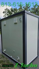 New Double 2 Stall Restroom Portable Toilet Sink Bathroom Job Site Events HD