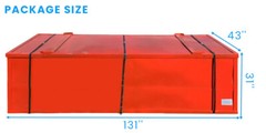 40’x40’x15′ 22 OZ PVC Shipping Container Canopy Shelter Double Truss