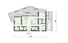 1420 SQ.FT ECO SOLID TIMBER AIRTIGHT CLT PANEL HOUSE KIT MASS WOOD HOME, PREFAB 