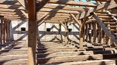 Historic Beam and Post Frame for Chalet