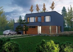 2690 SQ.FT ECO SOLID TIMBER AIRTIGHT PANEL HOUSE KIT. MASS WOOD CLT HOME, PREFAB