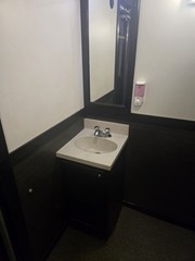 Portable Restroom Trailer, USA Made -2 women stalls, 1 man stall, 3 urinals