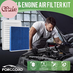 Cabin & Engine Air Filter Fit for Toyota Corolla 2009-19, Matrix 2009-14, Yaris