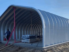 25x24x13 Engineered Steel Building Kit | DuroSPAN Clear-Span Arch System w/ Ends