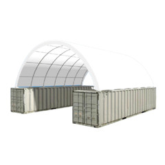 20’x40’x6.6′ 15 oz PVC Canvas Fabric Building Shipping Container Canopy Shelter