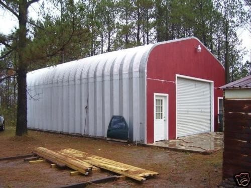 25x42x13 Engineered Steel Building Kit | DuroSPAN Clear-Span Arch Open DIY Ends