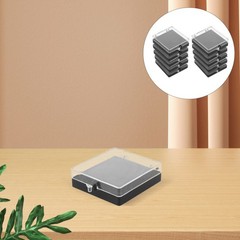 10 Pcs Plastic Pin Storage Case Brooch Display Boxes Collection Holder Lapel