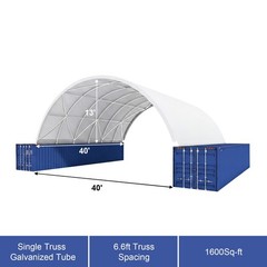 Chery Industrial Container Canopy Shelter Durable Storage Cover Container Roof