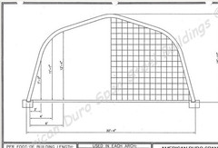 30x36x16 Steel DuroSPAN Building Off Grid Home Shop Open Ends Factory DiRECT