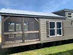 TINY HOME CABINS – CUSTOM BLT. FOR YOUR PREPPED PROPERTY – ELEGANT RUSTIC CABINS