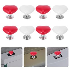 20 PCS Love Toilet Button Flush Helper Replacement Heart Shape Shaped Press