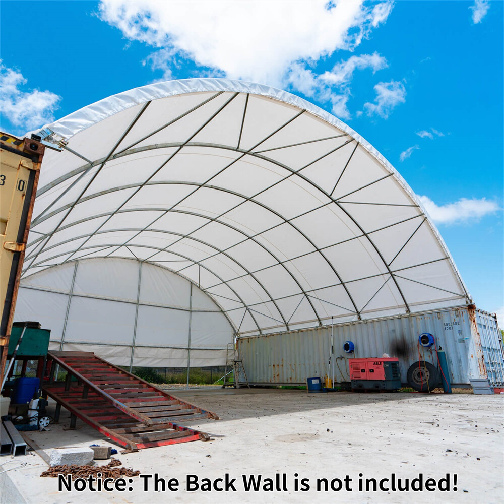 40’x40’x13′ 11 oz PE Canvas Fabric Building Shipping Container Canopy Shelter