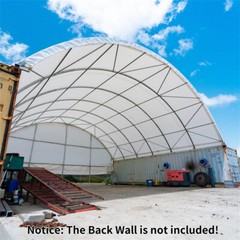 40’x40’x13′ 11 oz PE Canvas Fabric Building Shipping Container Canopy Shelter