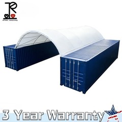 40x20x7FT Shipping Container Canopy w/Galvanized Steel Frame & PVC Fabric Cover