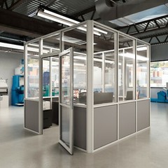CGP Aluminum & Glass Conference Room 8′ x 10′ Clear Anodized