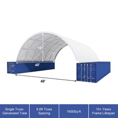 Chery Industrial Container Canopy Shelter Durable Storage Cover Container Roof