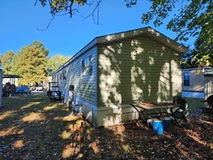 Modular mobile home for sale 14/80ft light green shingle roof and vinyl siding