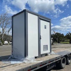 Chery Private Toilet Stalls w/ Shower Curtain Mobile Toilet Portable Restrooms