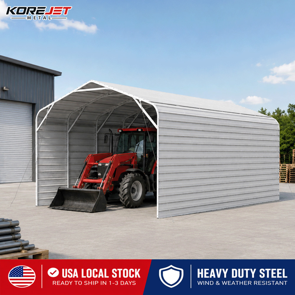 20x30ft Heavy Duty Metal Garage Carport Vehicle Shelter Storage