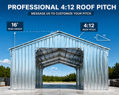 30x40x12 DuroSpan Steel Building Clear Span Prefabricated Garage Kit Snow Rated