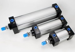 SC40mm Bore 25~200 Stroke Single Piston Rod Double Action Pneumatic Air Cylinder