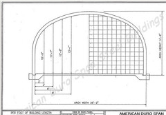 25x30x14 DuroSPAN Steel Arch Clear Span Building Kit Workshop End Walls included