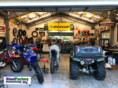 Steel Factory 40x75x14 American Metal Galvanized Frame Storage Garage Workshop
