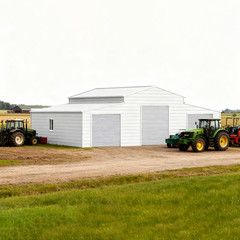 42’x30’x13′ Metal Garage Shed Barn Outdoor Storage Heavy Duty Galvanized Steel