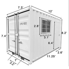 Chery 12ft Small Cubic Shipping Container Portable Home for Camping Spot& Shop