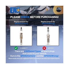 ENA 8 Ignition Coil Pack and Iridium Spark Plug Set 2005-2008 Compatible with…