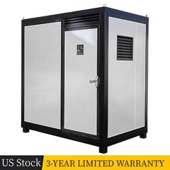 Portable Restroom Mobile Toilet Cabin Outdoor Shower Room w/Sink&Ventilation Fan